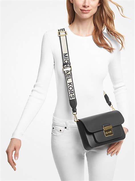 michael kors sloan crossbody leather satchel|Michael Kors Sloan Medium Top.